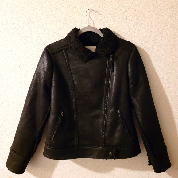 Marrakech Jackets & Blazers - COPY 4 - Marrakech Marissa Sherpa Lined Jacket Women's Black Size Small NWT